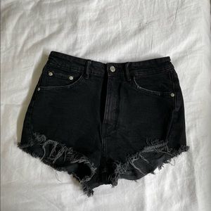 Zara High-Rise Denim Shorts